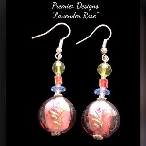 Premier Designs “Lavender Rose” Earrings